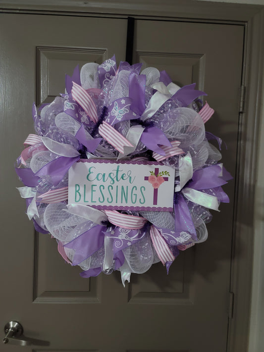 Easter wreath, Spring wreath, Everyday wreath, front door wreath, door decor