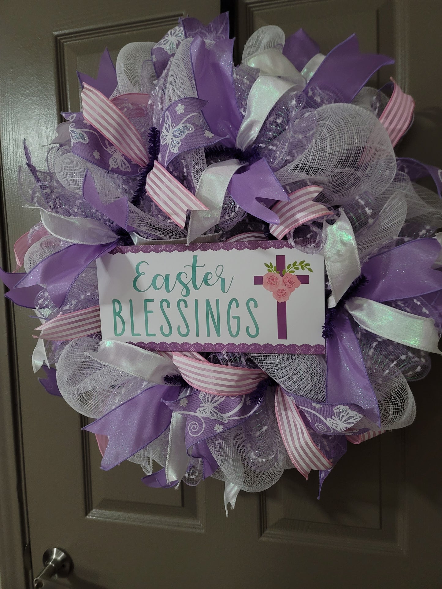 Easter wreath, Spring wreath, Everyday wreath, front door wreath, door decor