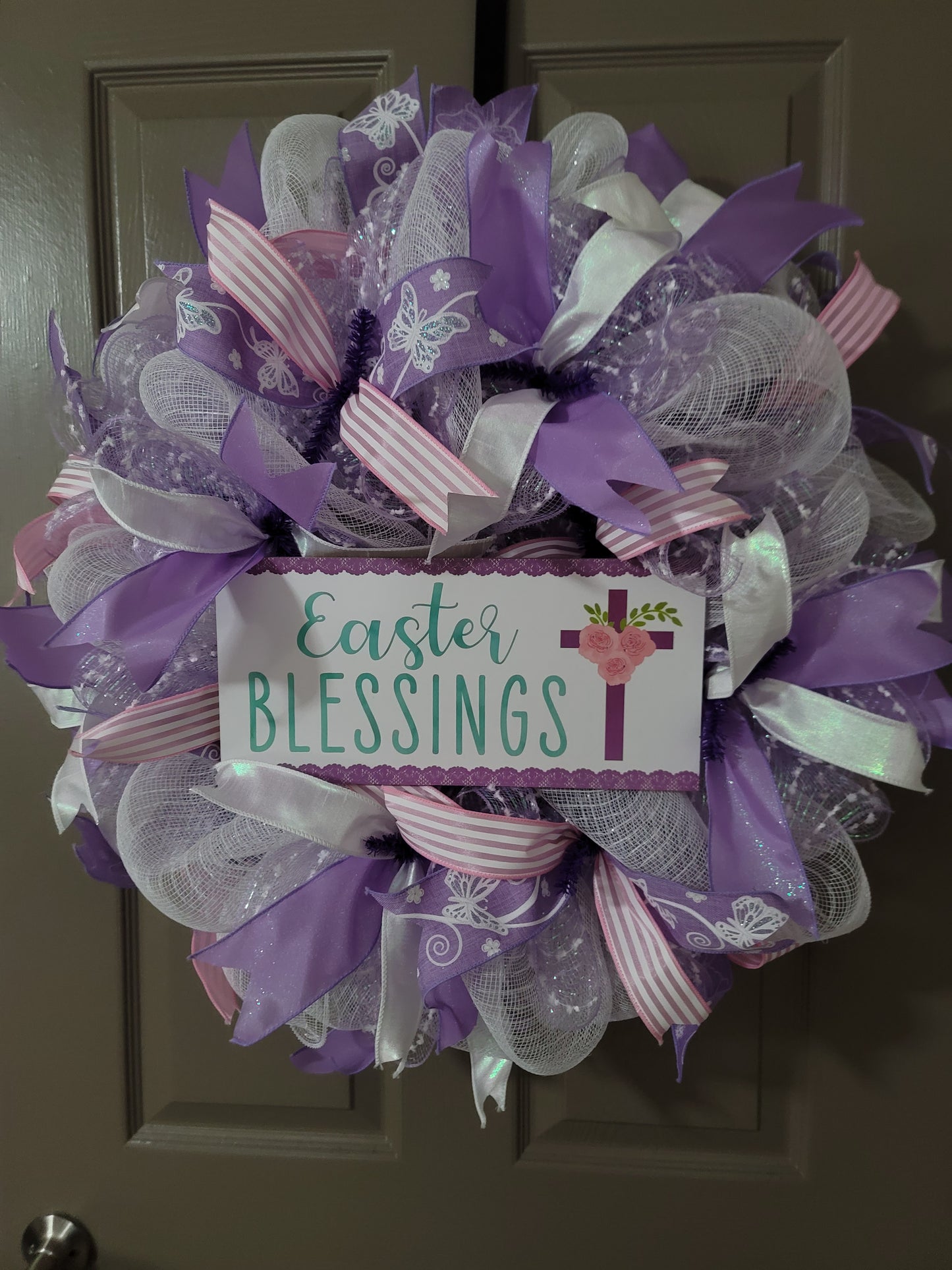 Easter wreath, Spring wreath, Everyday wreath, front door wreath, door decor