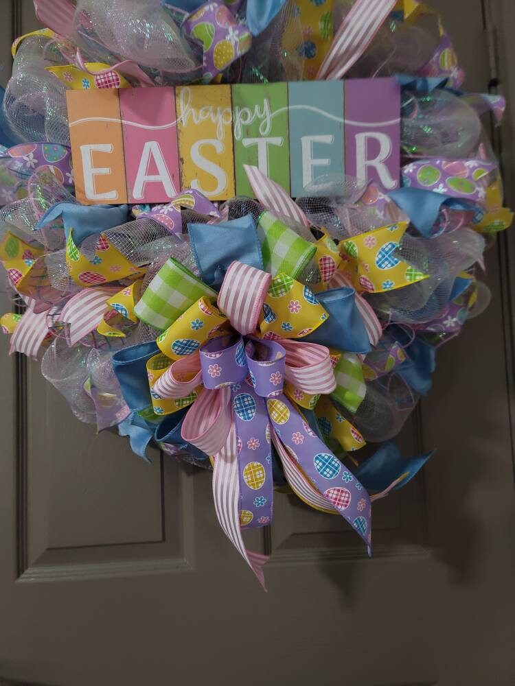 Easter wreath,  Spring wreath,  Everyday wreath, Front door wreath, door decor