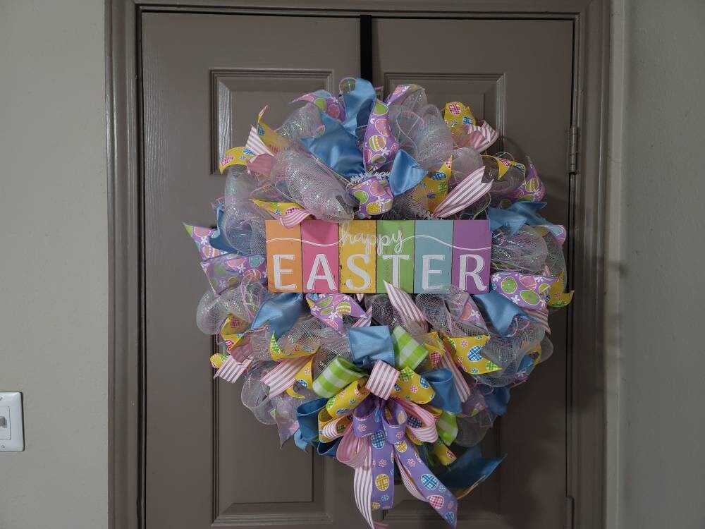 Easter wreath,  Spring wreath,  Everyday wreath, Front door wreath, door decor