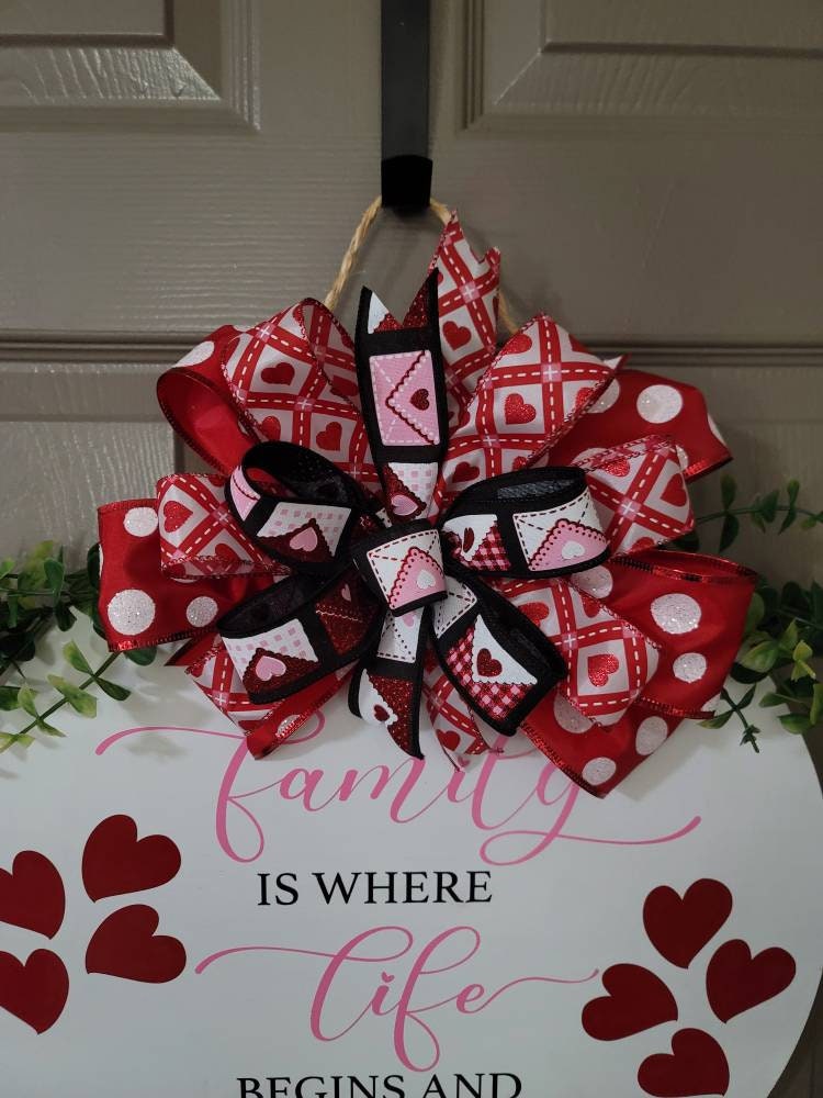 Valentine's or everyday door hanger,  door decor,  Everyday,  door hanger, wood door hanger