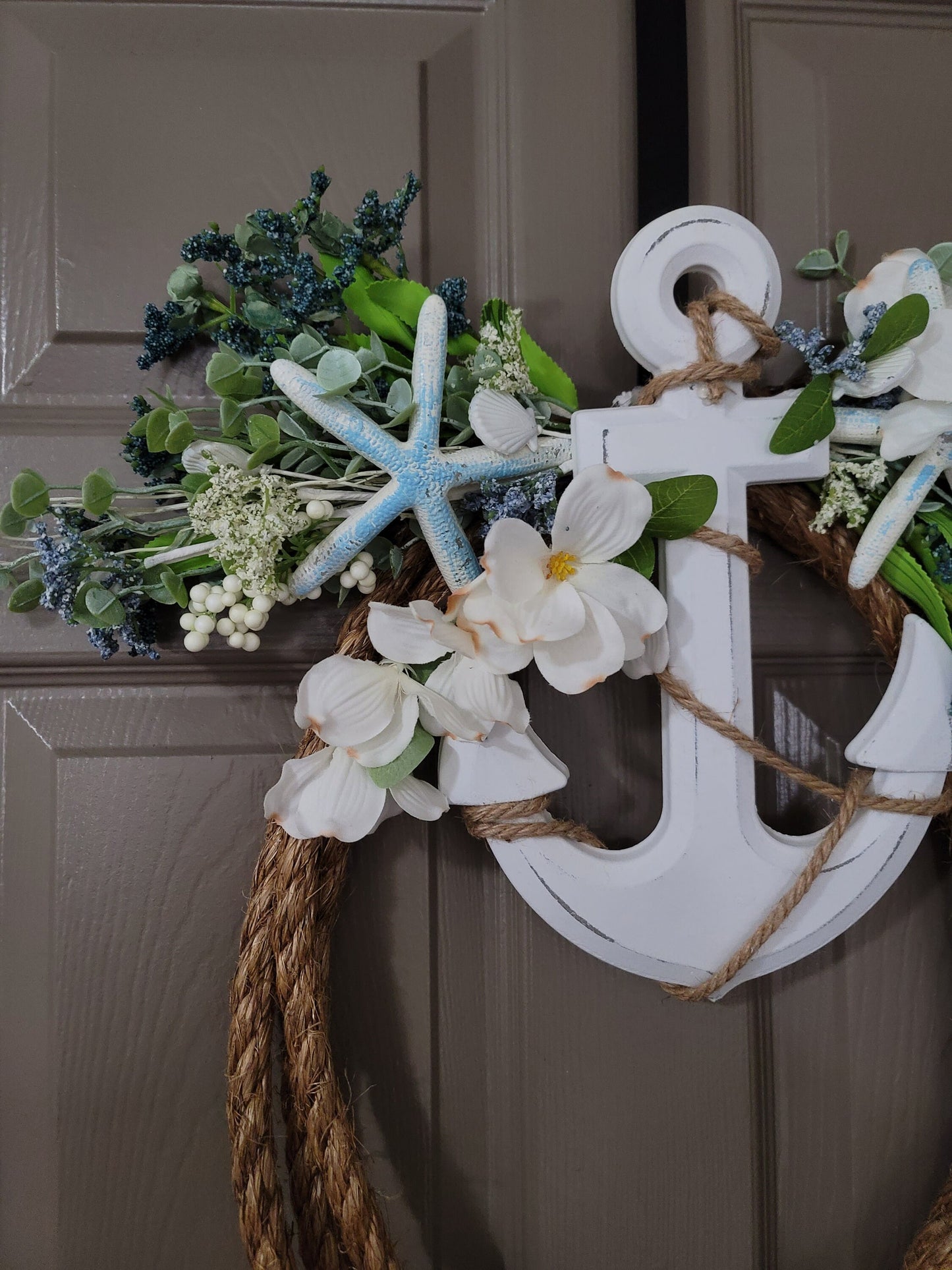 Anchor rope wreath,  beach wreath,  Summer wreath