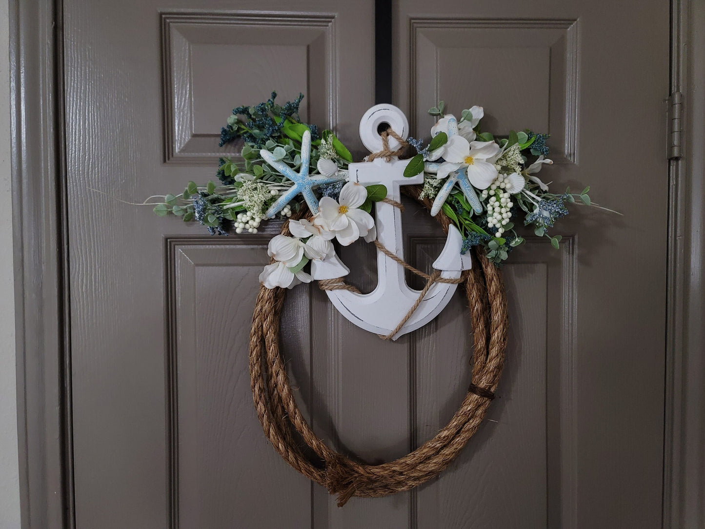 Anchor rope wreath,  beach wreath,  Summer wreath