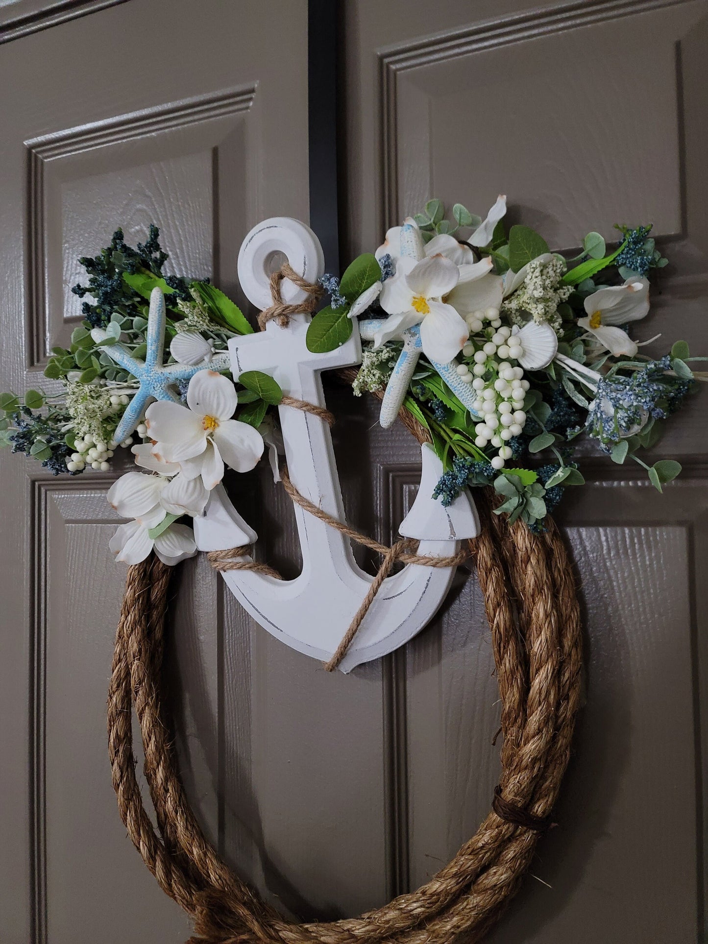 Anchor rope wreath,  beach wreath,  Summer wreath