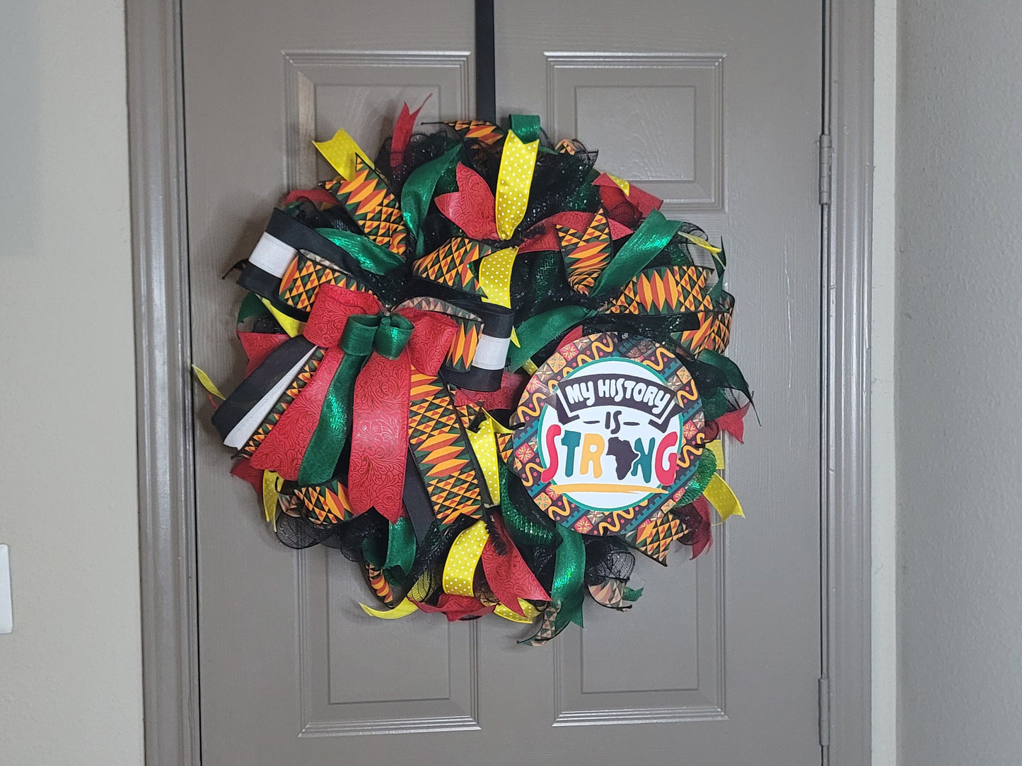 Juneteenth,  Black history Month,  black,  red,  green wreath,